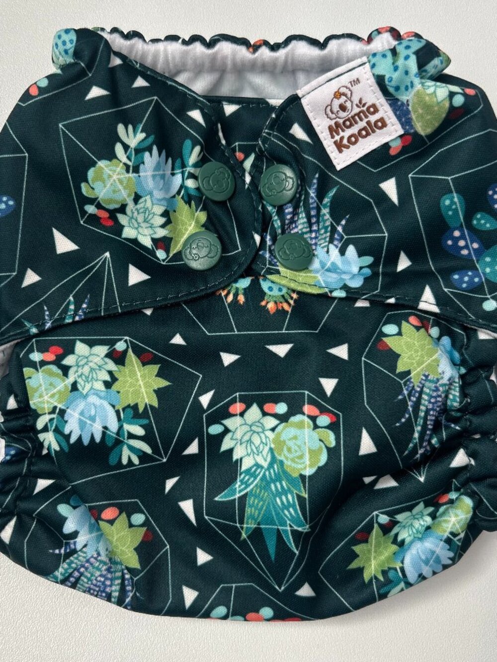 Mama Koala Geo Succulent Pocket Cloth Diaper OS No Insert NEW